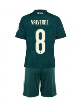 Real Madrid Federico Valverde #8 Replika Borta Kläder Barn 2026-27 Kortärmad (+ byxor)